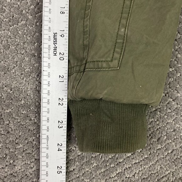Abercrombie & Fitch Jacket Parka Military Faux Fur Collar Women's Small Green - Picture 16 of 16